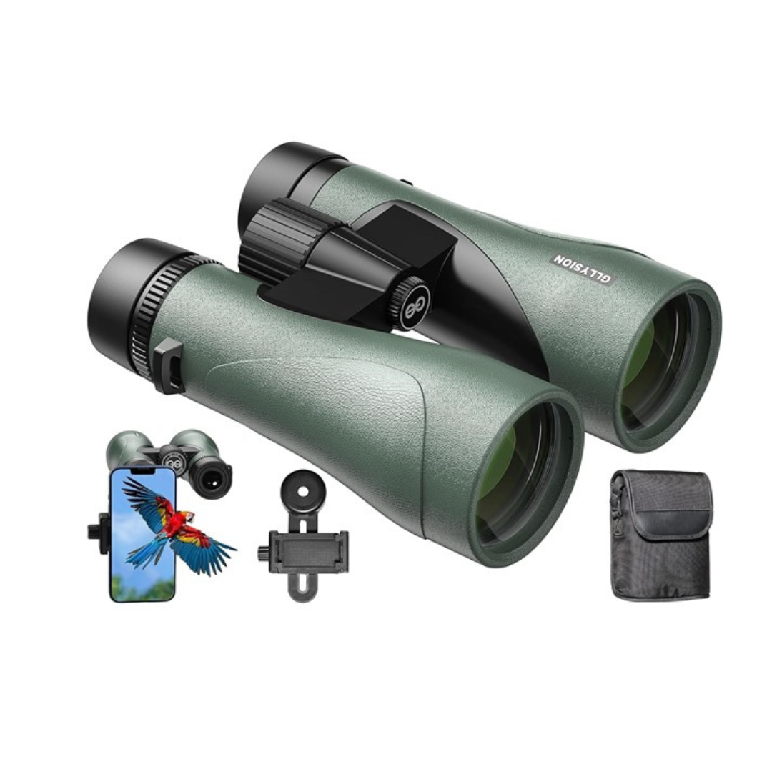 Gllysion GS-B1 12x50 Professional HD Waterproof Binoculars w/Bak4 Prisms