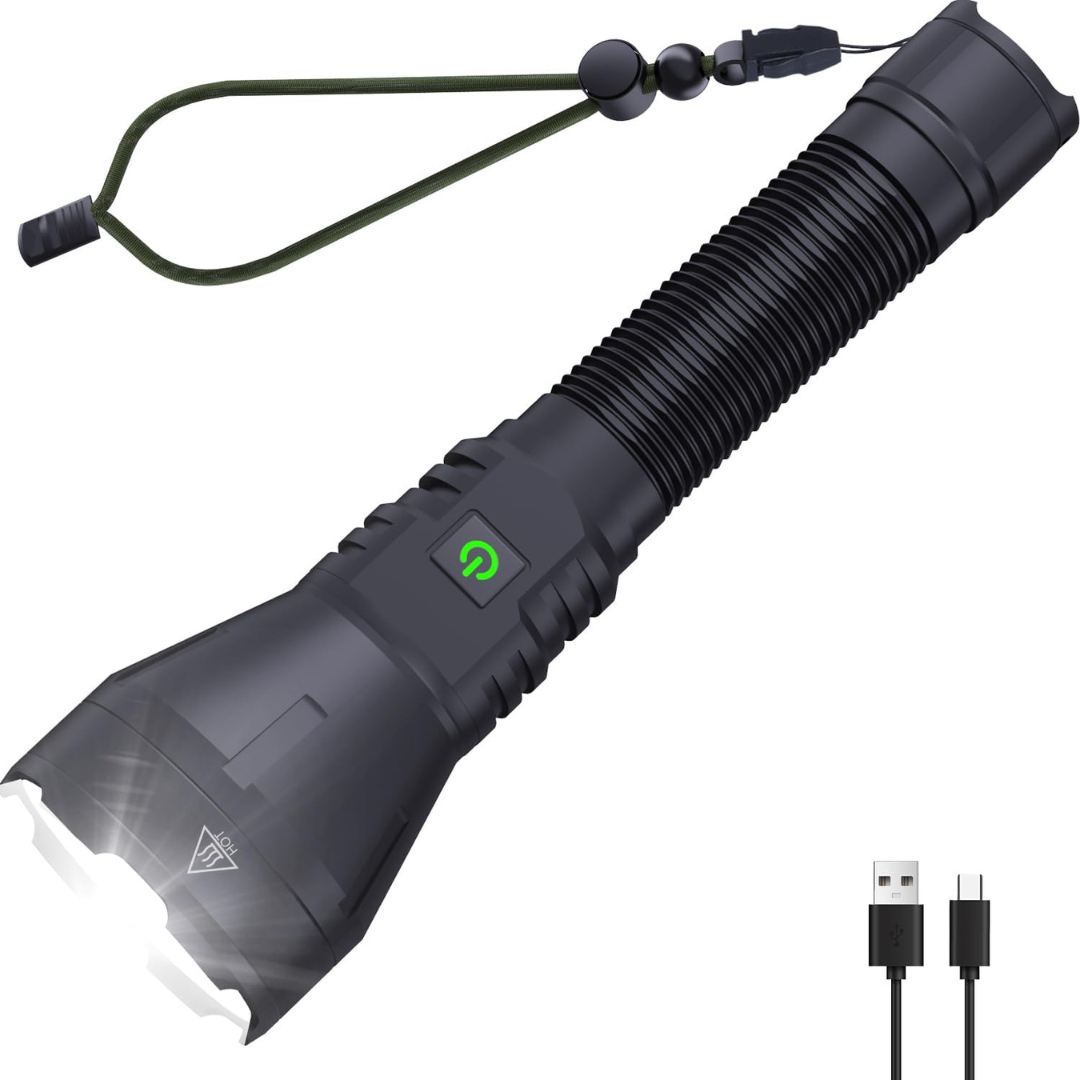 Rechargeable 990000 High Lumens 2-Focus Tactical LED Flashlights