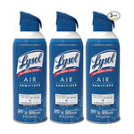 Lysol Air Sanitizer Spray, For Air Sanitization and Odor Elimination, White Linen Scent (Pack of 3)