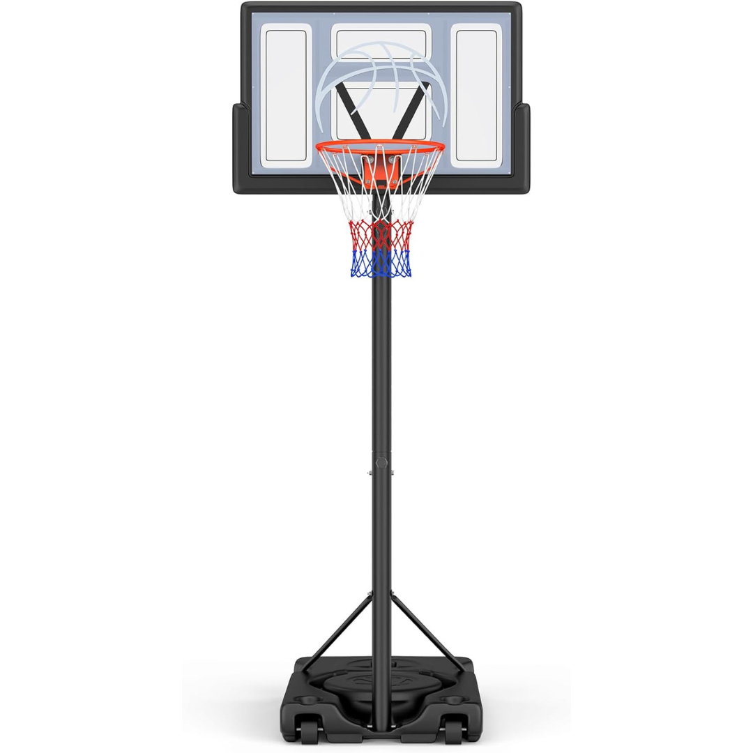 Yohood 10ft Adjustable Outdoor Basketball Hoop