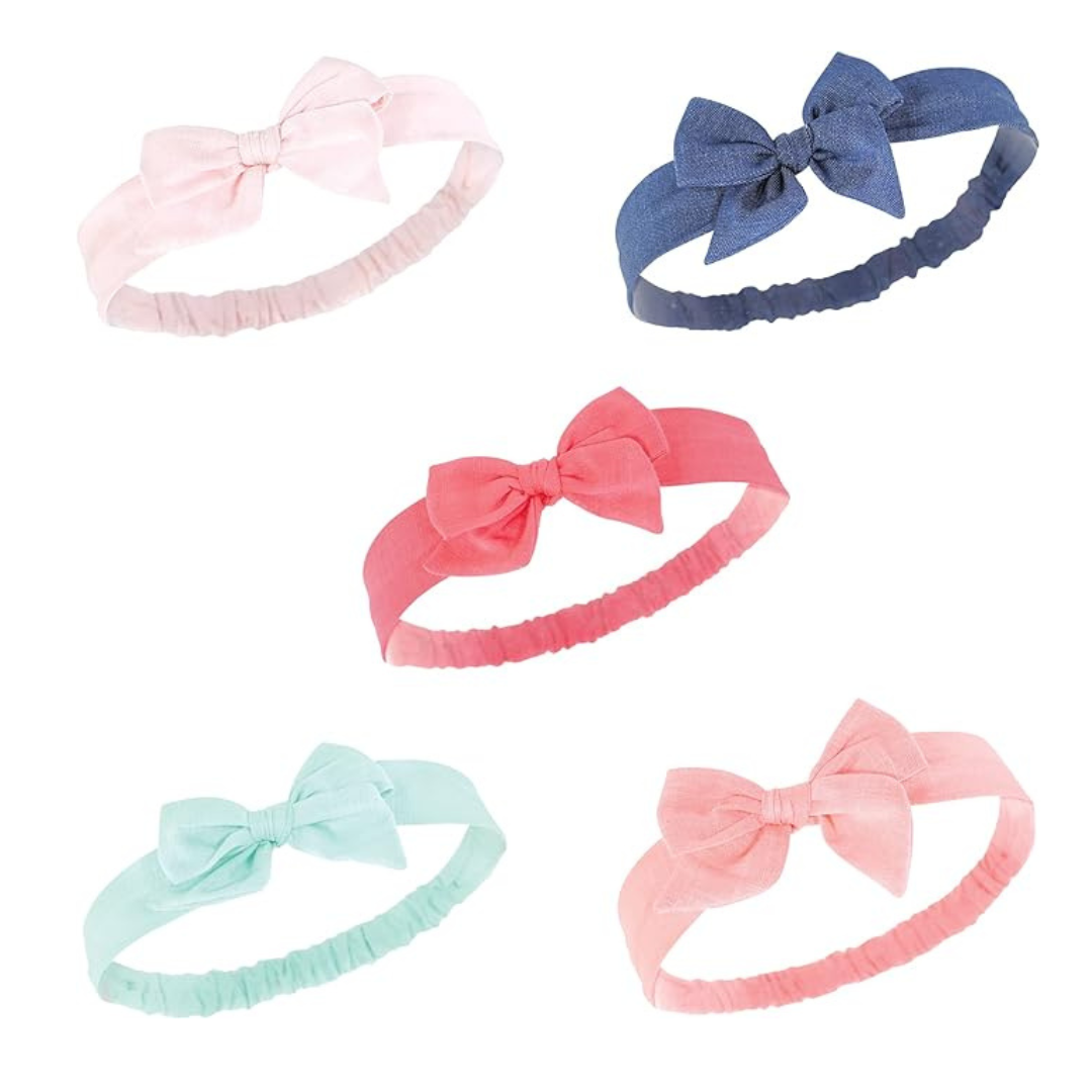 Hudson Baby Cotton and Synthetic Headbands (Size 0-24 Months)