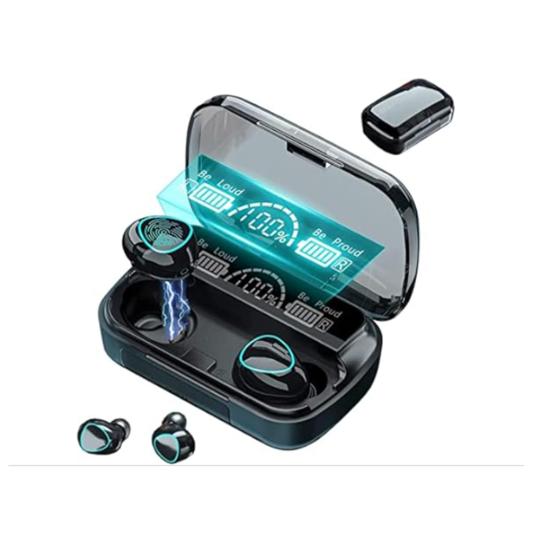 Nincrane IPX5 Waterproof Bluetooth Earbuds with Charging Case