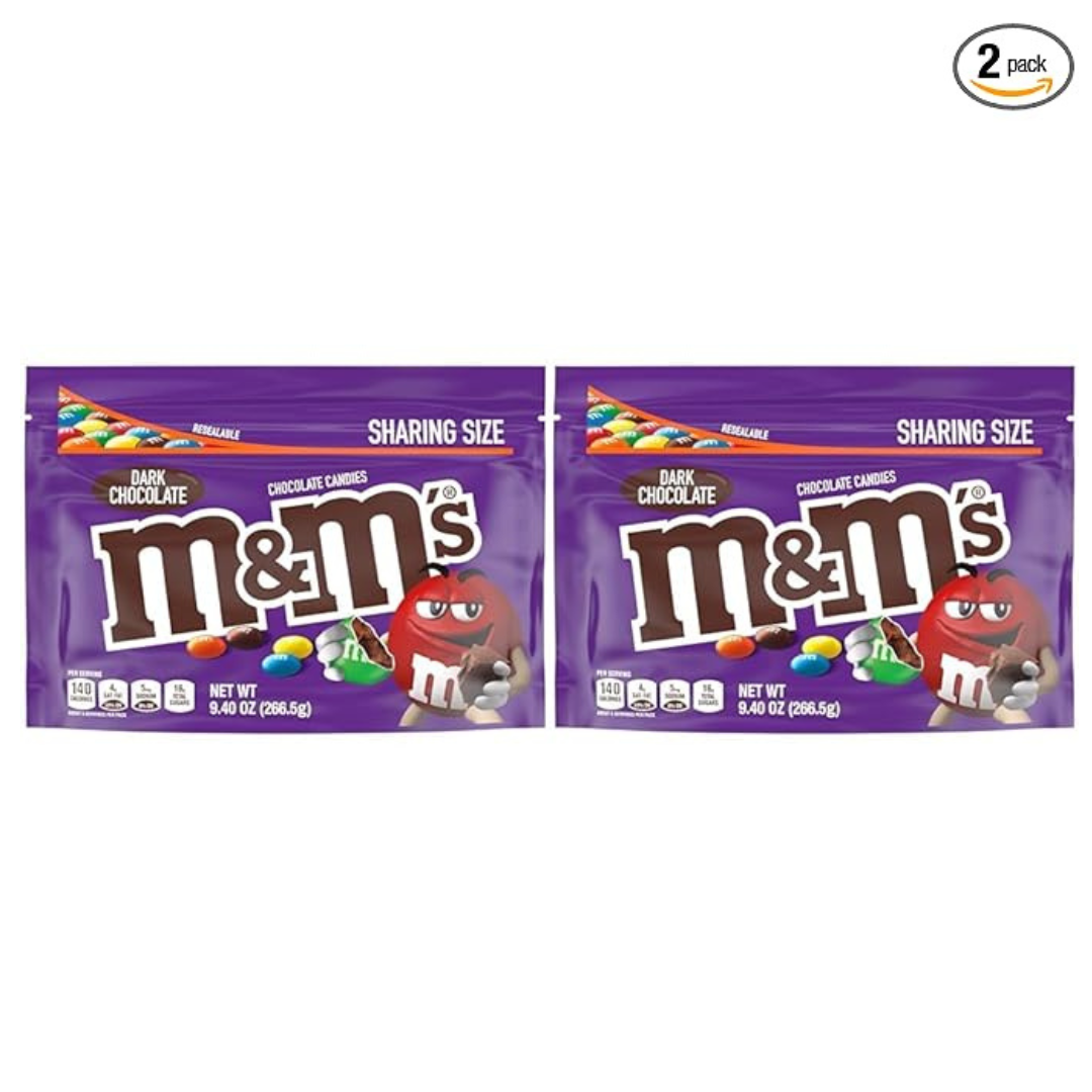 2-Pack 9.4oz M&M'S Dark Chocolate Candy (Sharing Size)