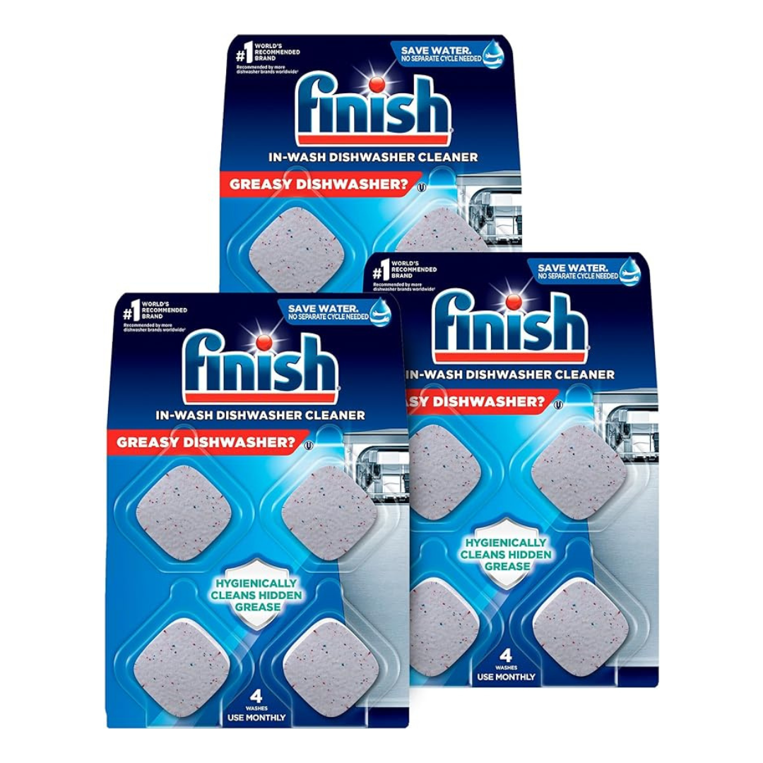 3-Pack 4-Count Finish DIshwasher Cleaner Tablets (12 Month Supply)