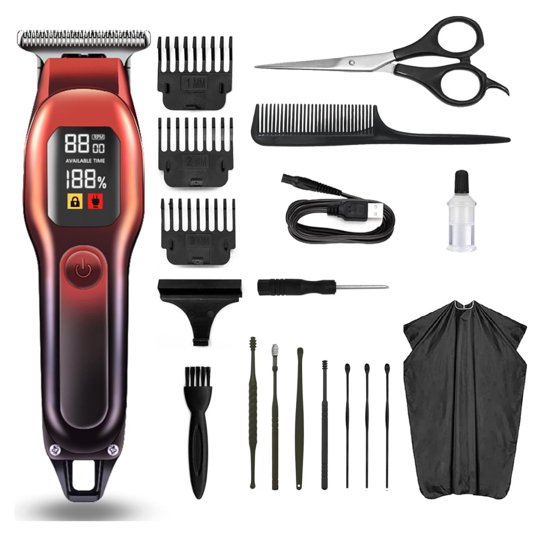 Gaslike Professional Rechargeable T Liners Cordless Trimmer with LCD