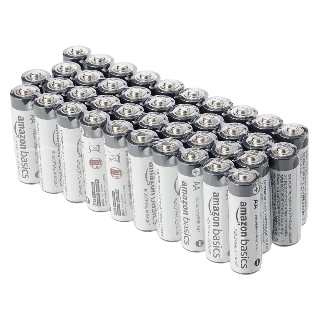 40-Pack Amazon Basics AA Alkaline Batteries