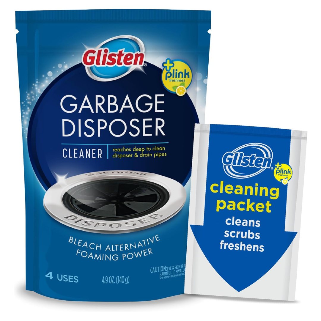 4-Packets Glisten Garbage Disposer Cleaner and Freshener