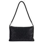 Simply Vera Vera Wang Zola Slouchy Rhinestone Mesh Top-Zip Shoulder Bag