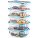 5-Pack Snapware 3-Cup Total Solution Plastic Food Storage Containers Set