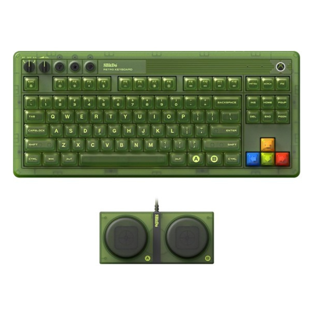 8BitDo Retro 87 Wireless RGB Mechanical Gaming Keyboard (Xbox Edition)