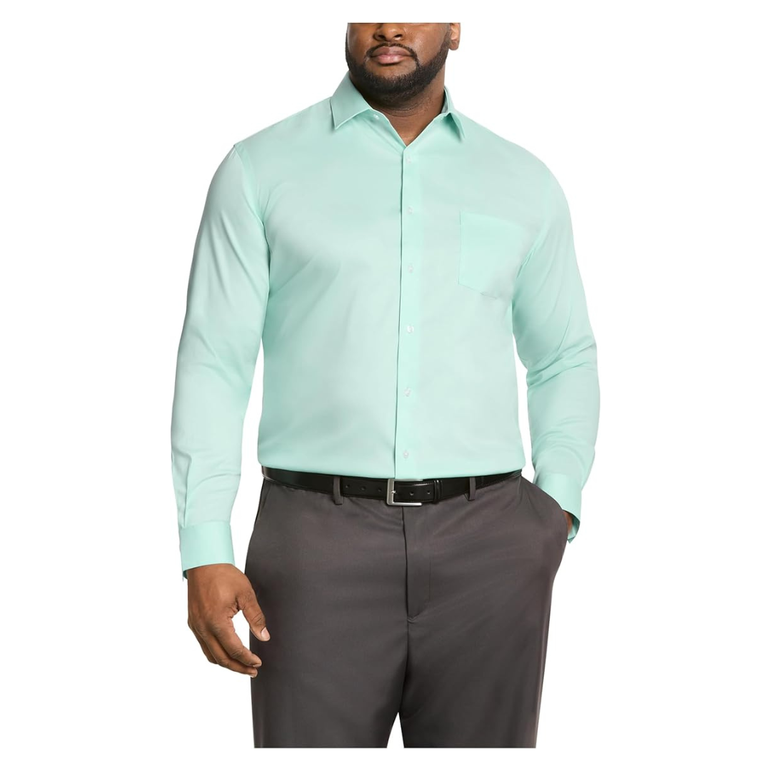 Van Heusen Men's Ultra Wrinkle Free Flex Collar Dress Shirt