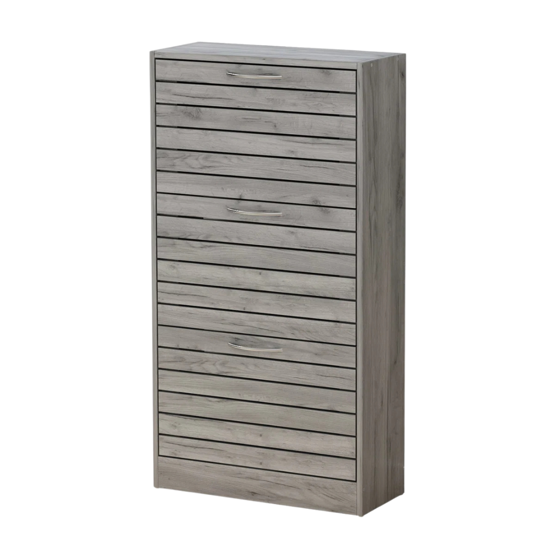 42" Loon Peak 10-12 Pair Cabinet Shoe Storage (Light Gray)