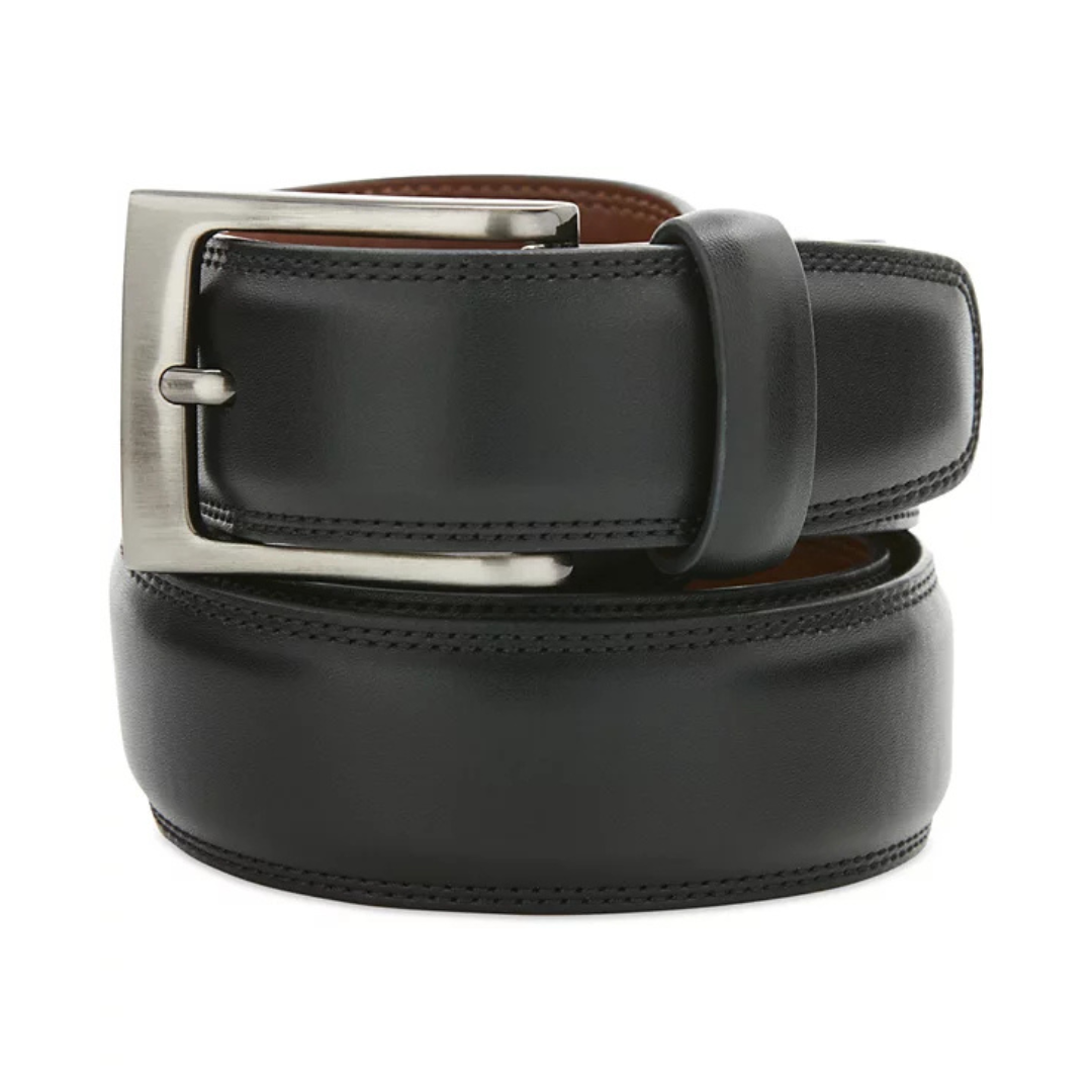 Perry Ellis Portfolio Men's Leather Dress Belt (2 Colors)