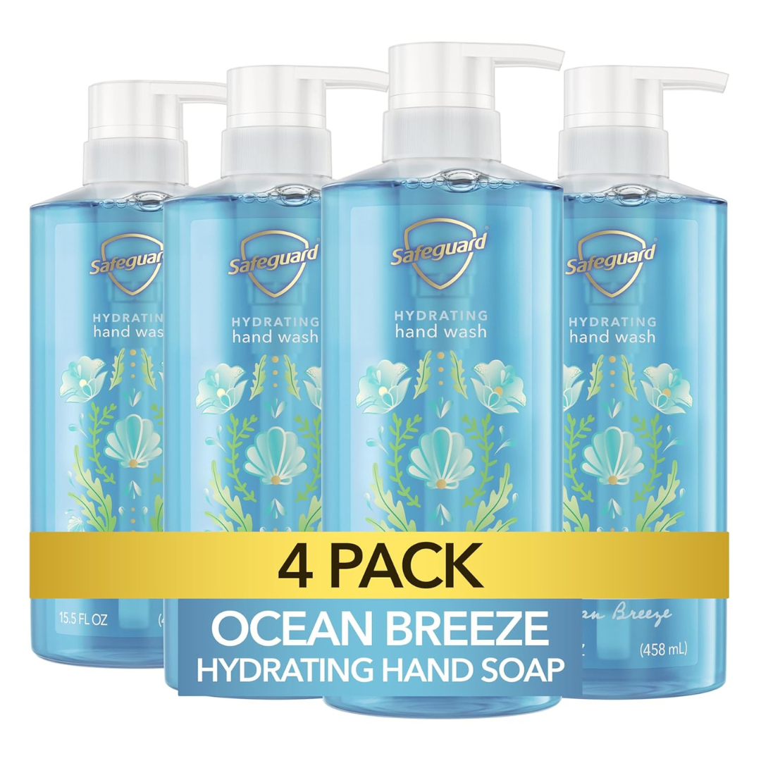 4-Pack 15.5 oz Liquid Hand Soap With Skin Conditioners