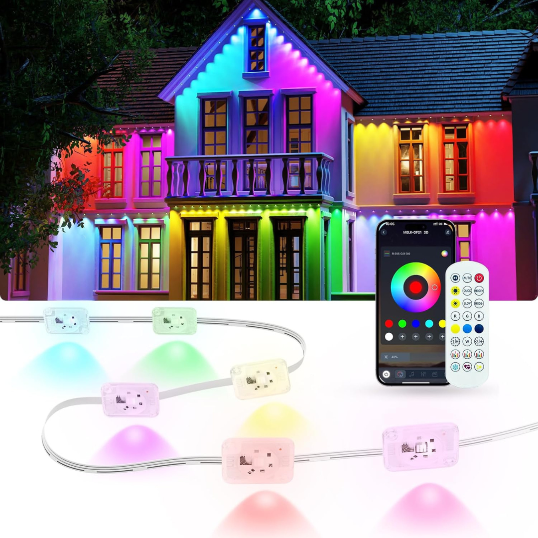 100-Ft All-Weather Permanent RGB LED Outdoor Eave Lights