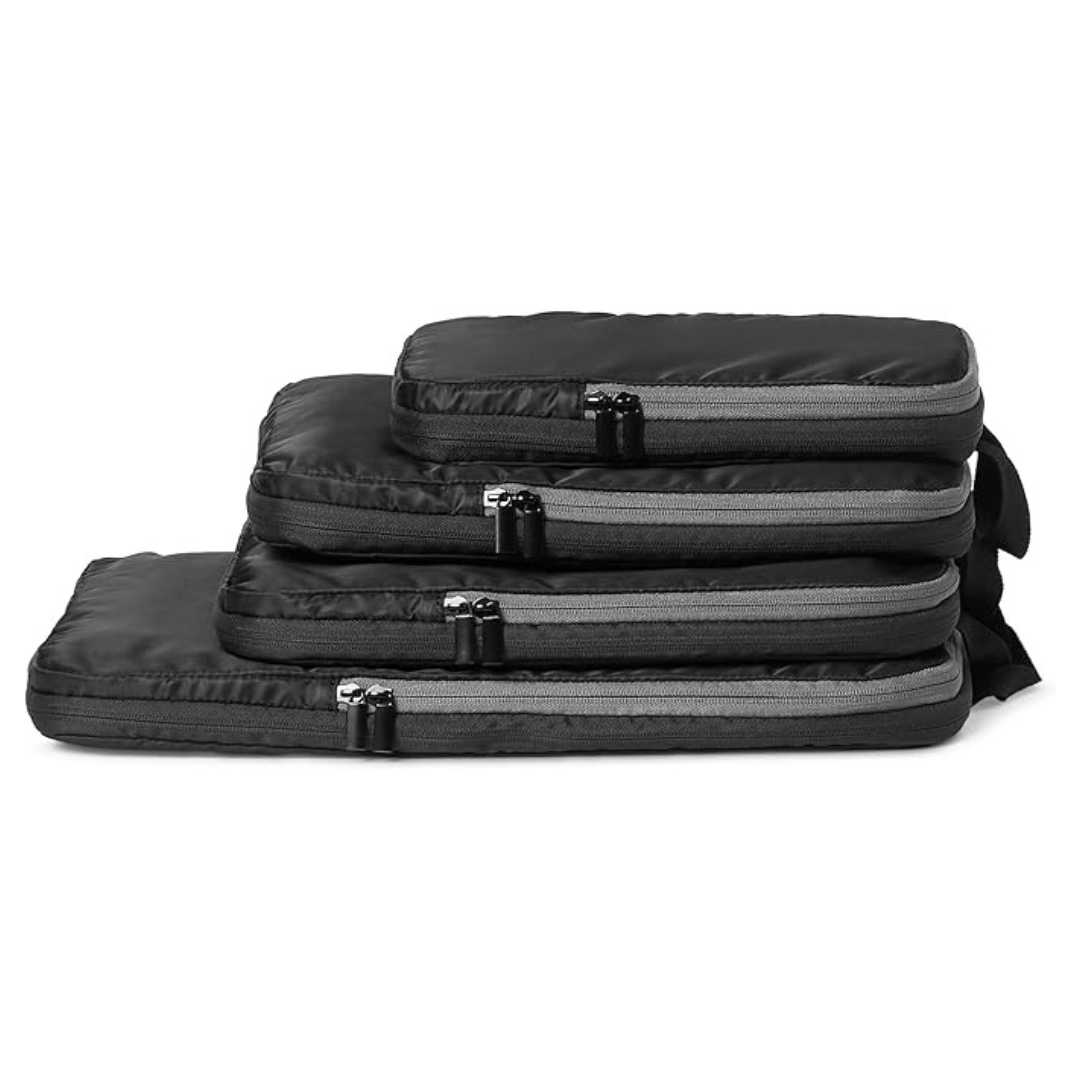 4-Pack Amazon Essentials Ultralight Compression Packing Cubes