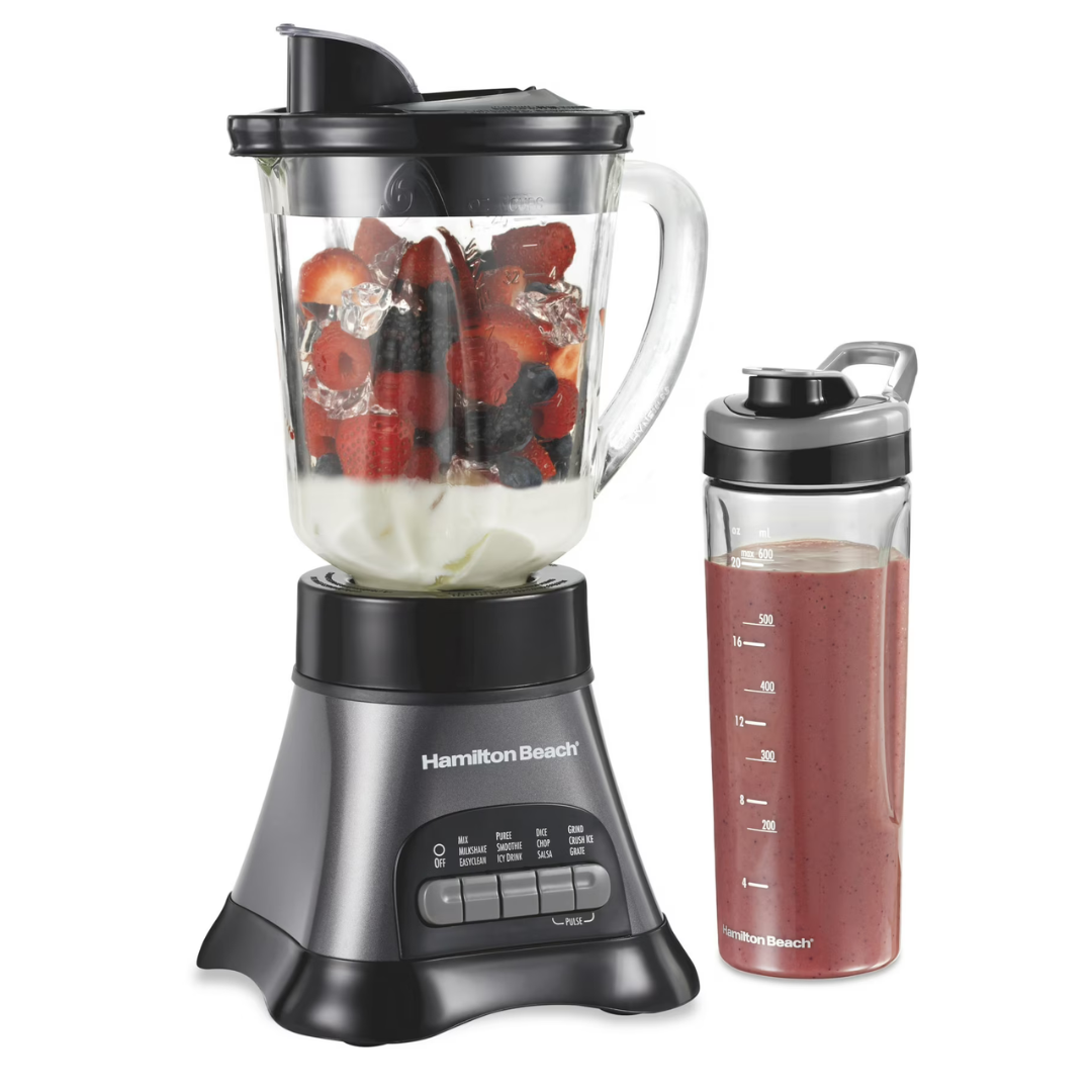 Hamilton Beach 40-Oz Wave Crusher Smoothie Blender w/ 20-Oz Travel Jar