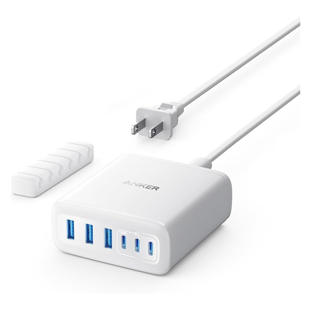 Anker 112W Max 6-Port Fast Charging USB C Charging Station
