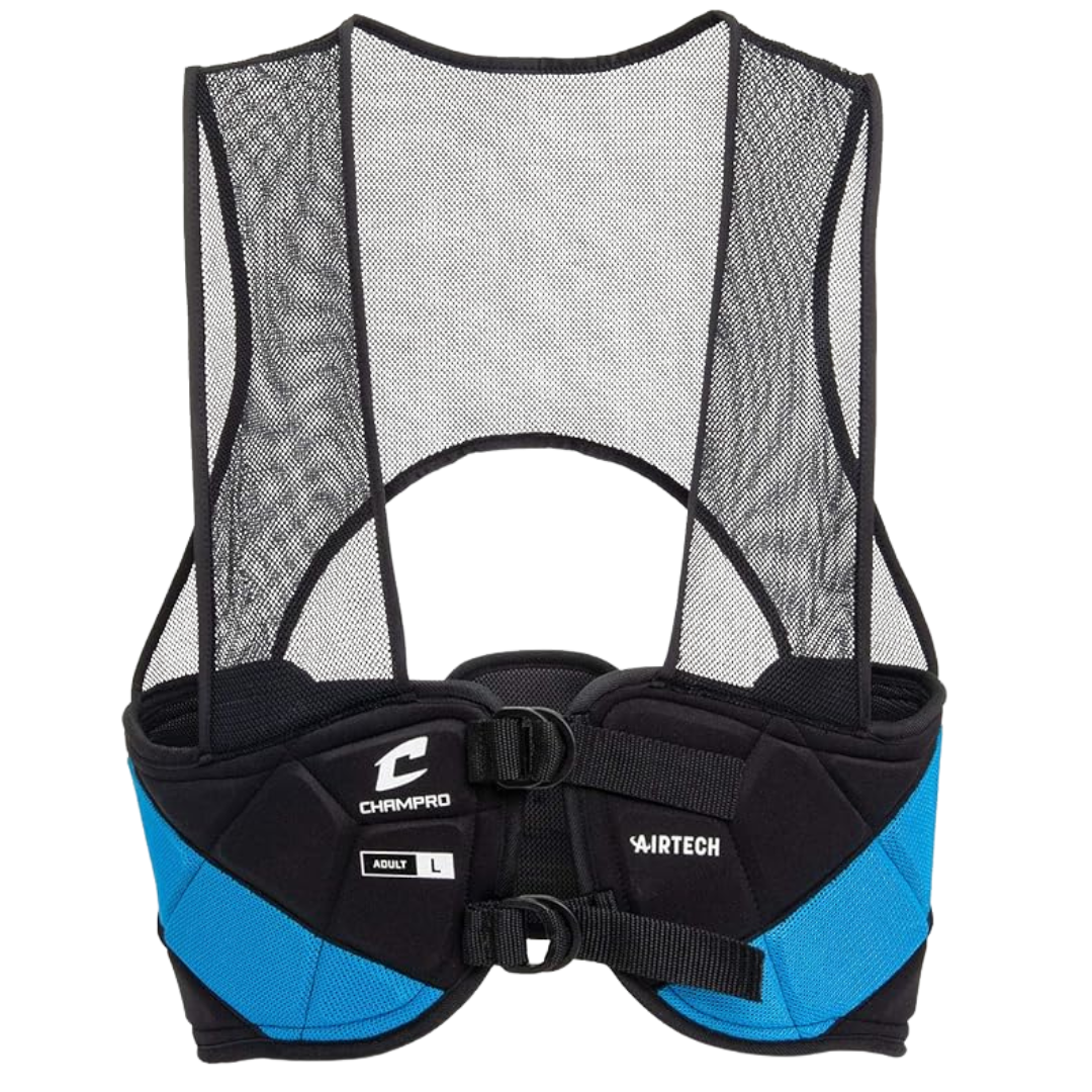 Champro Air Tech 3 Rib Vest (Black/Blue, Youth/Small)
