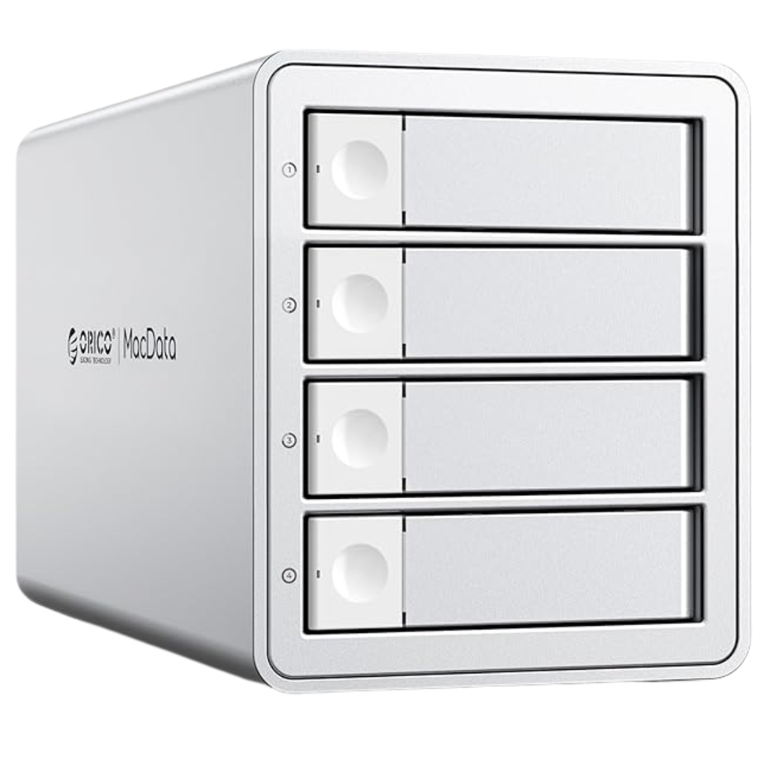 Daisy Chain 4 Bay Hard Drive USB 3.2 Gen 2 Aluminum Das Enclosure