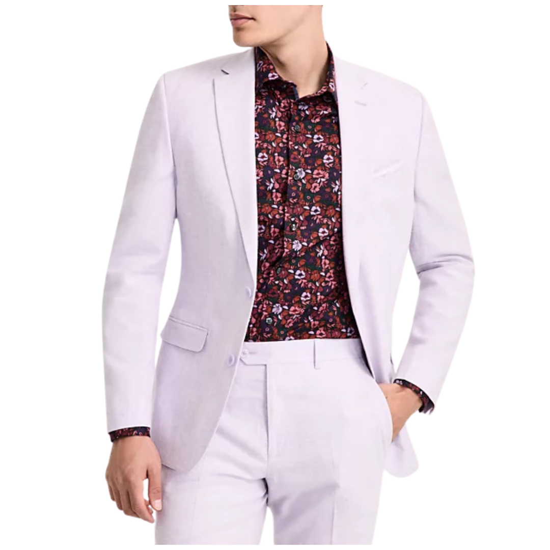 Bar III Men's Slim-Fit Linen Suit Jacket