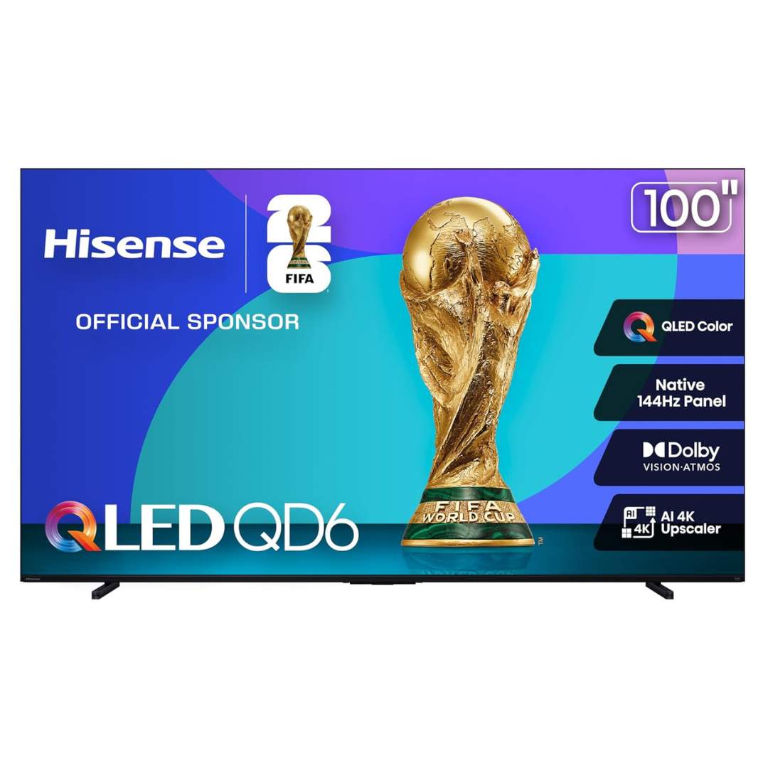100" Hisense Class QD6 Series 4K Ultra HDR Smart QLED Fire TV
