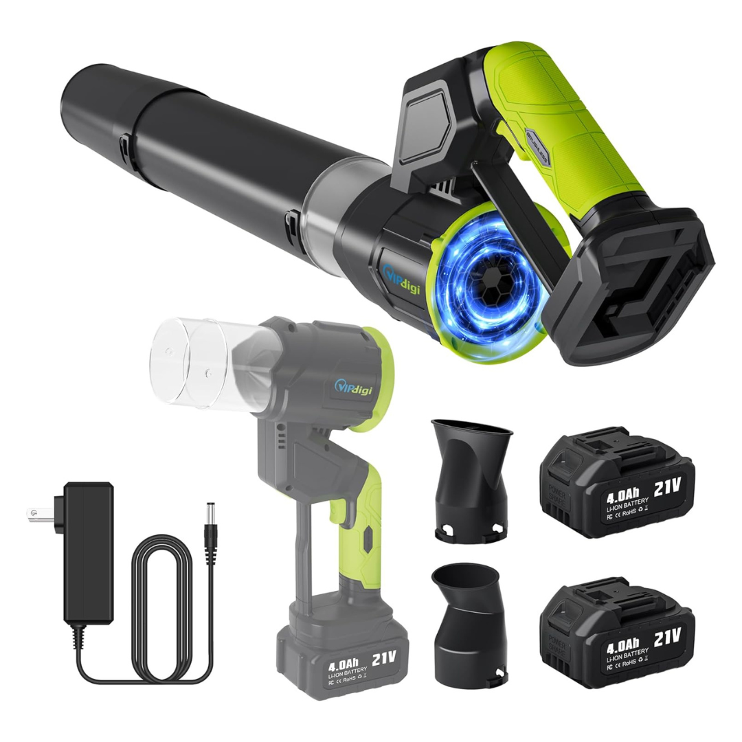 VIPDIGI 180º Cordless Rotatable Leaf Blower