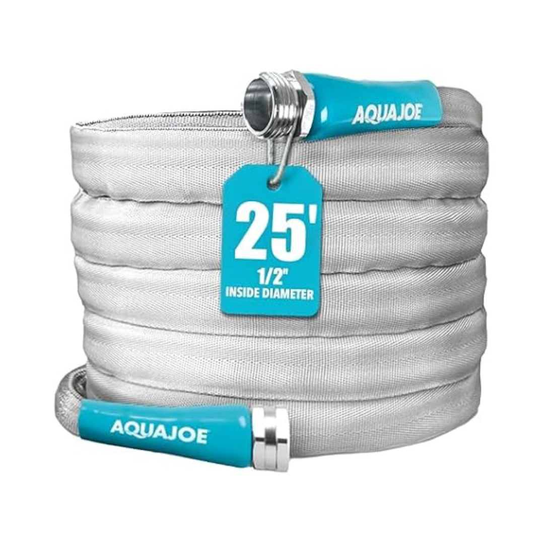 25ft Aqua Joe Xtreme Fiberjacket Garden Hose