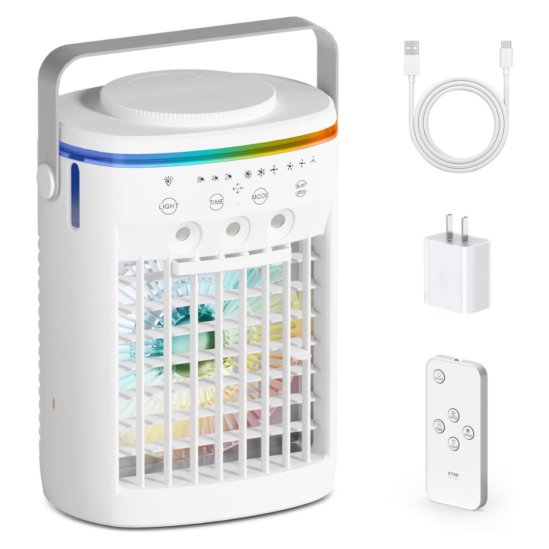 Portable 4 In 1 Humidifier Cooling Fan Air Conditioner