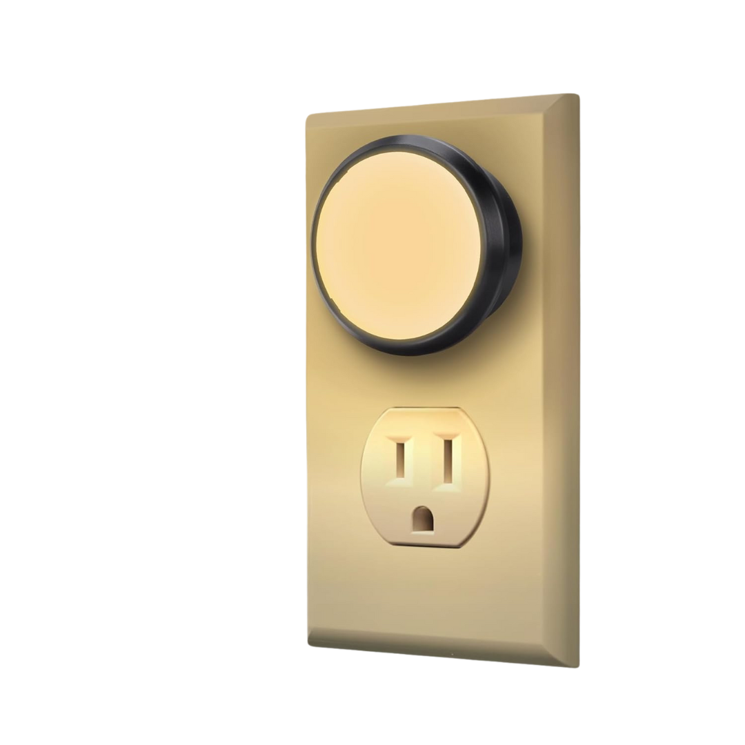 2-Pack HaloNite Plug Into Wall LED Night Lights With Dusk To Dawn Sensor