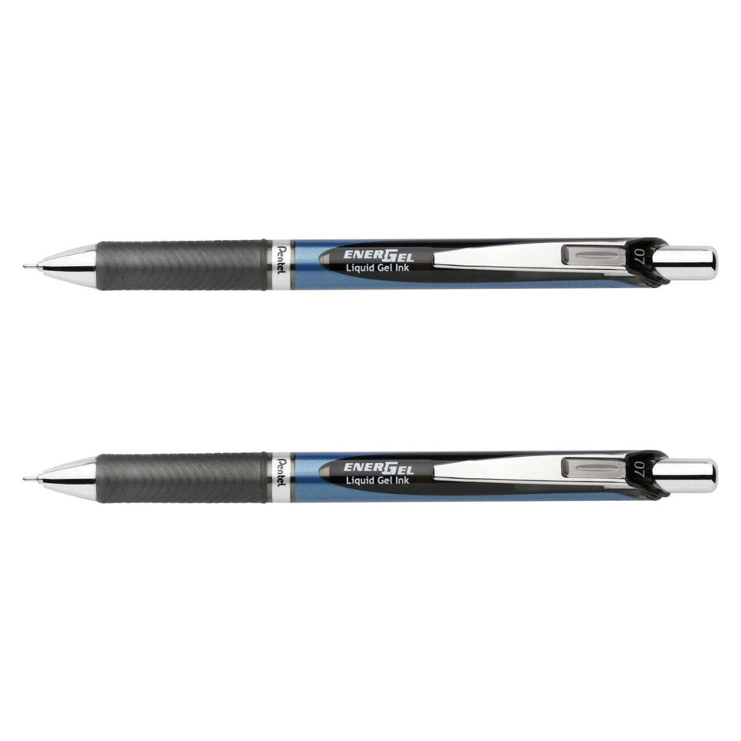 2-Pack Pentel EnerGel Deluxe RTX Retractable 0.7mm Liquid Gel Pen