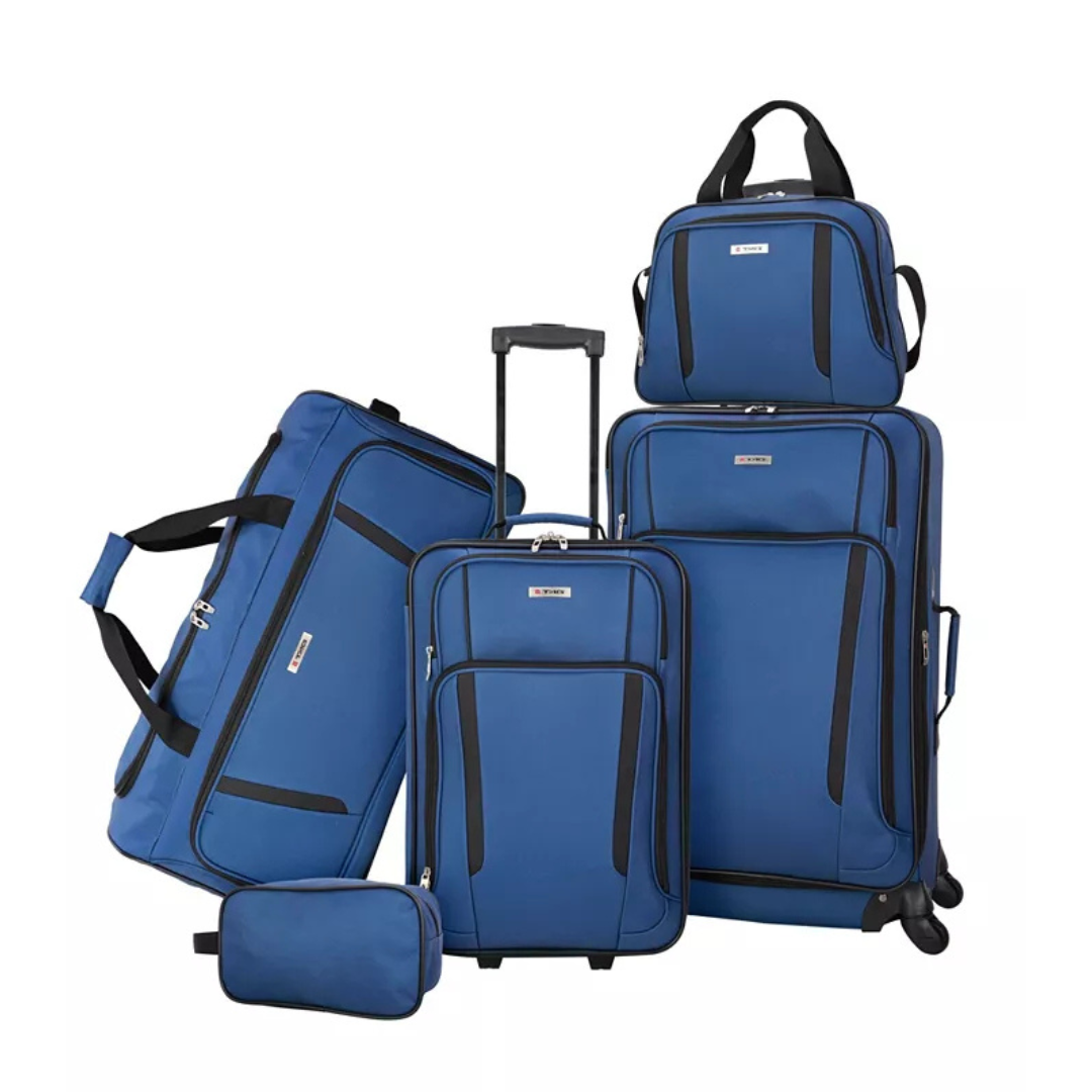 5-Piece Tag Freehold Softside Spinner Luggage Set