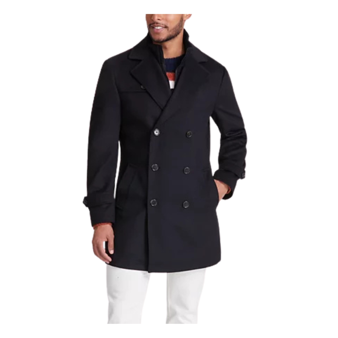 Michael Kors Men's Classic-Fit Wool Blend Solid Overcoat