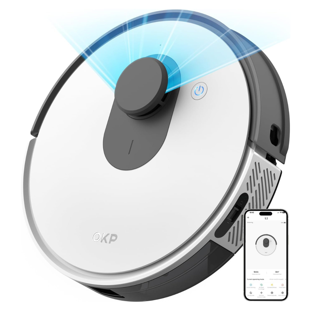 OKP Lidar 4000Pa Suction Robot Vacuum Cleaner