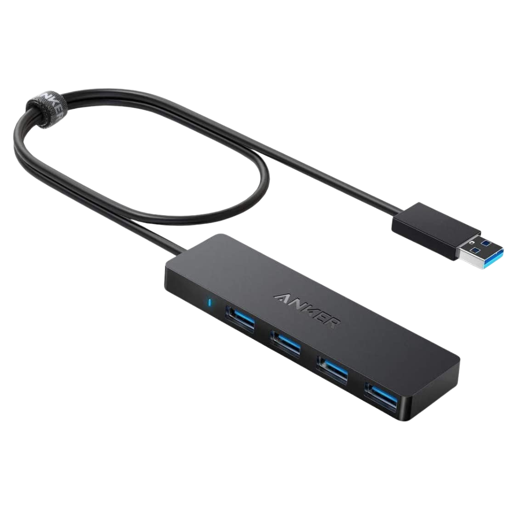 Anker 4-Port Ultra-Slim USB 3.0 Data Hub W/ 2ft Extended USB-A Cable