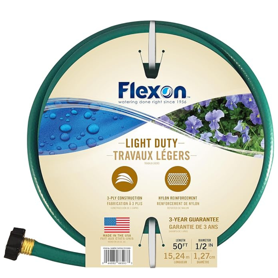 Flexon FR1250 1/2" by 50-Foot Reinforced Garden Hose