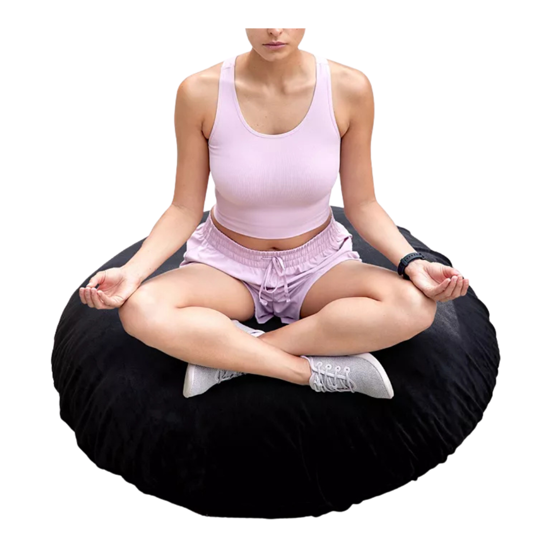 Cheer Collection Extra Large 32" Round Floor Decorative Pillow (Various)