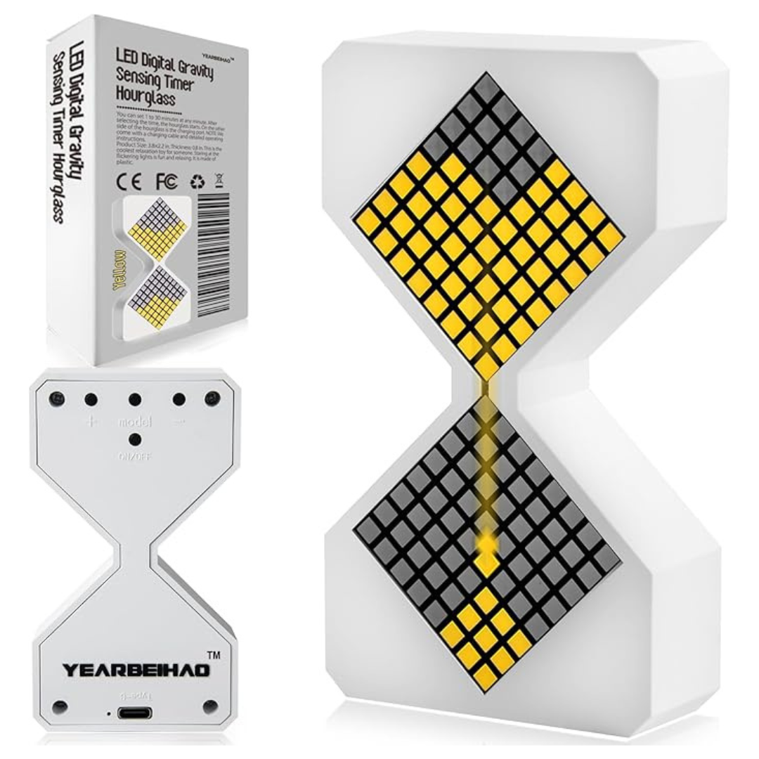 LED Digital Electronic Hourglass Gravity Sensing Timer