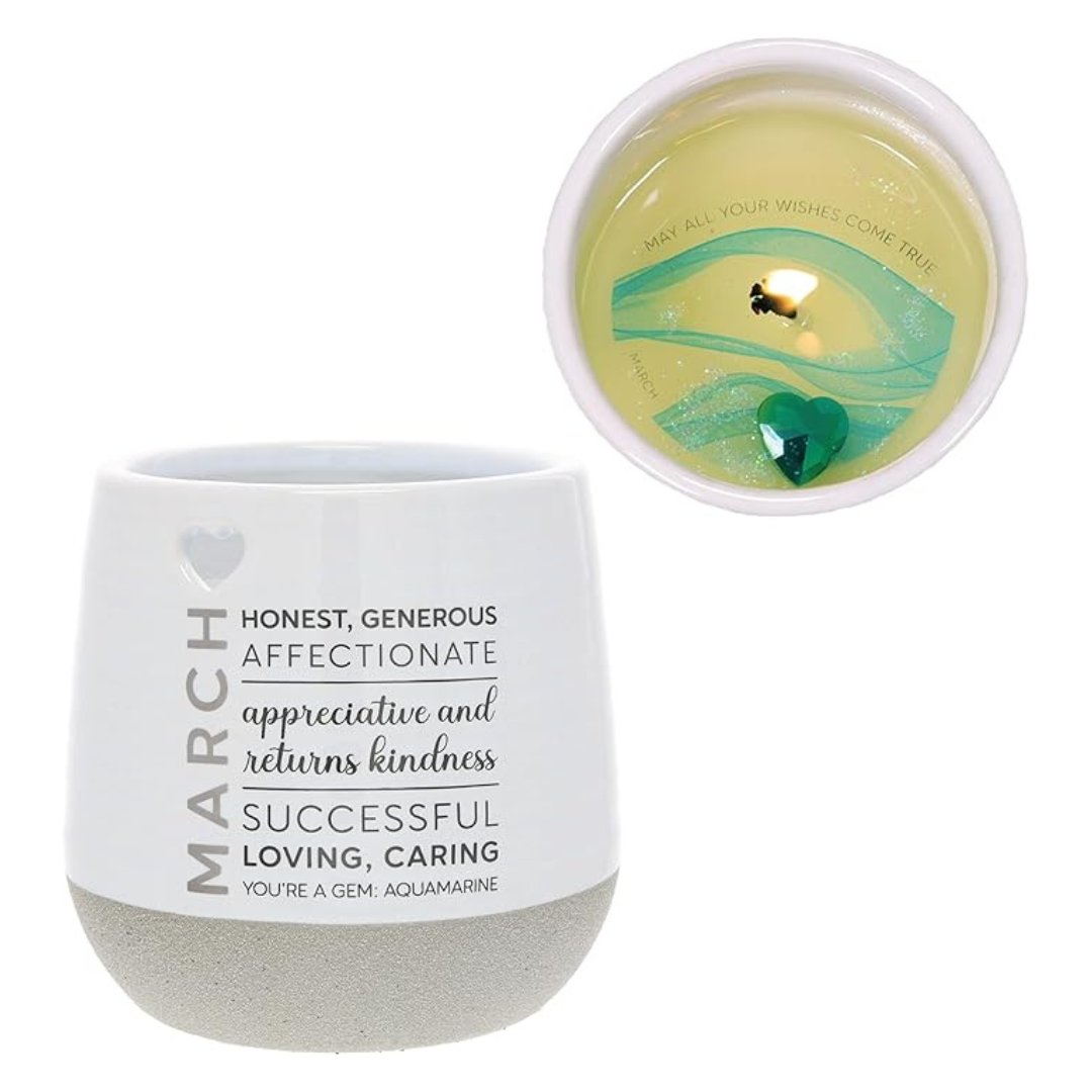 11 Oz Pavilion Birthstone Gem Candle With Crystal