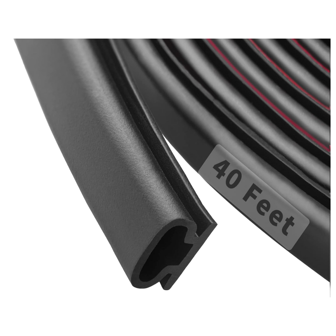 40-Ft D-Shape Rubber Weather Stripping