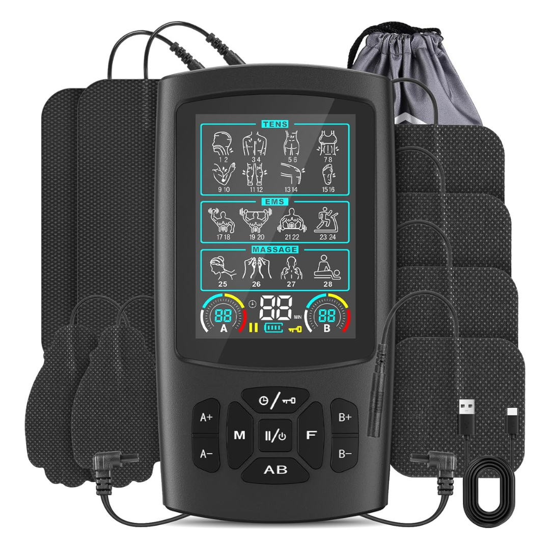 TENS & EMS Muscle Stimulator With 28 Modes