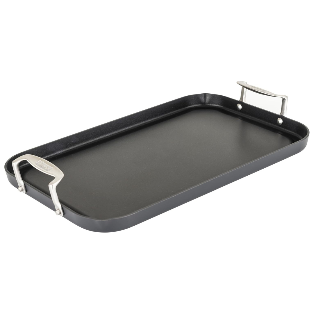 19" x 11" Viking Hard Anodized Nonstick Double Burner Griddle
