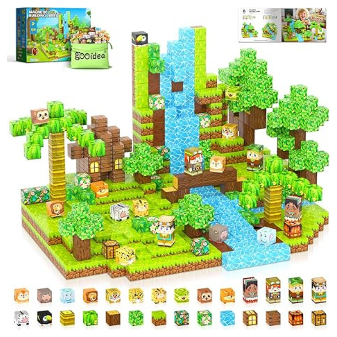 150-Pieces Mine Magnet Game Building Magnetic Blocks