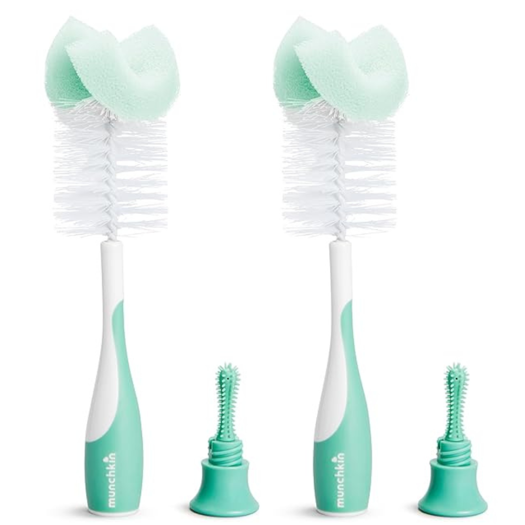 2-Pack Munchkin Sponge Bottle Brush (Green)