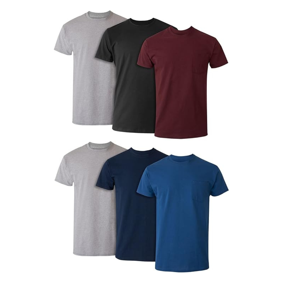 6-Pack Hanes Men's Moisture-Wicking T-Shirts