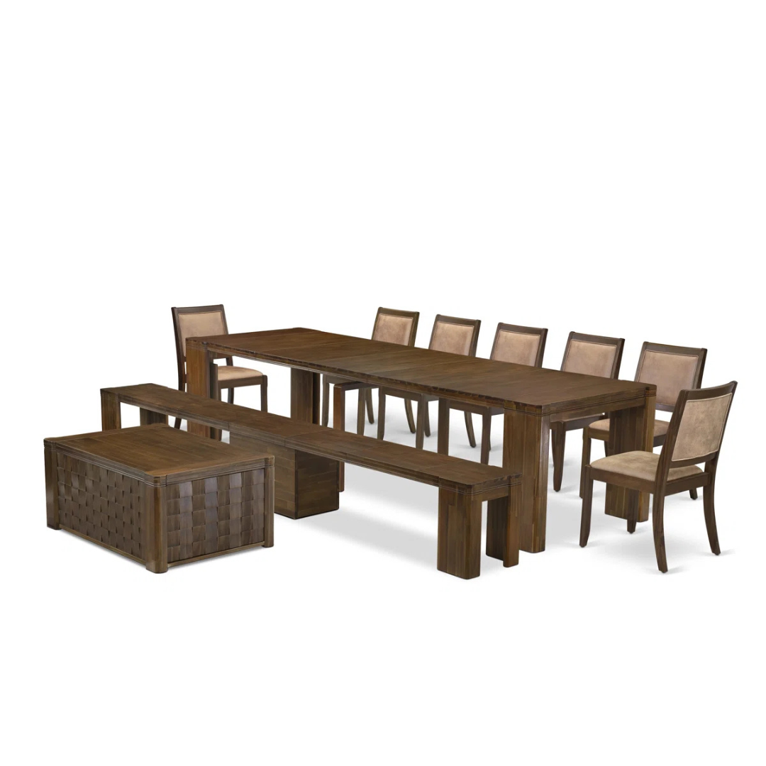 10-Piece Extendable Rectangle Dining Set