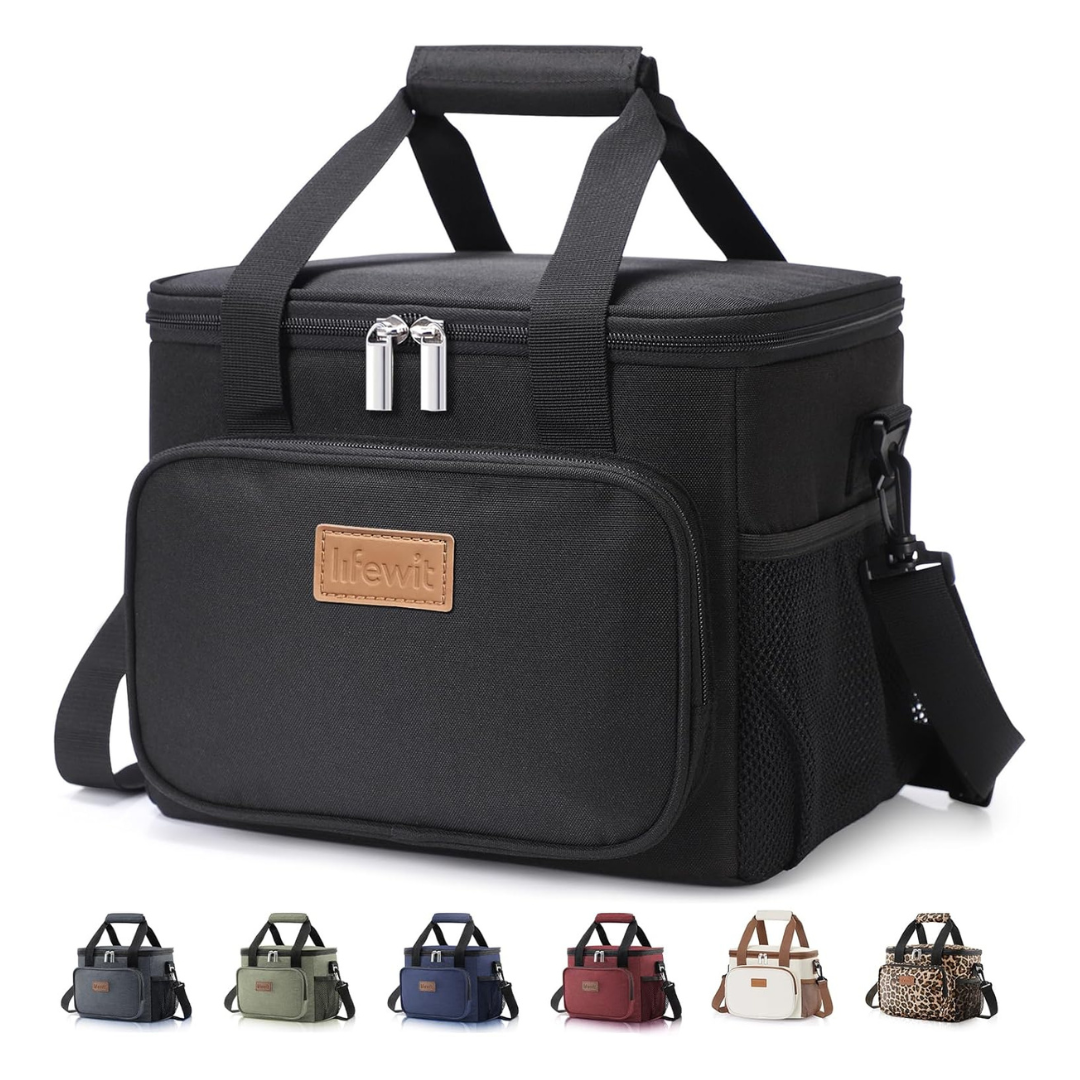 Lifewit Medium Insulated Lunch Bag Holds 12 Cans (9L)