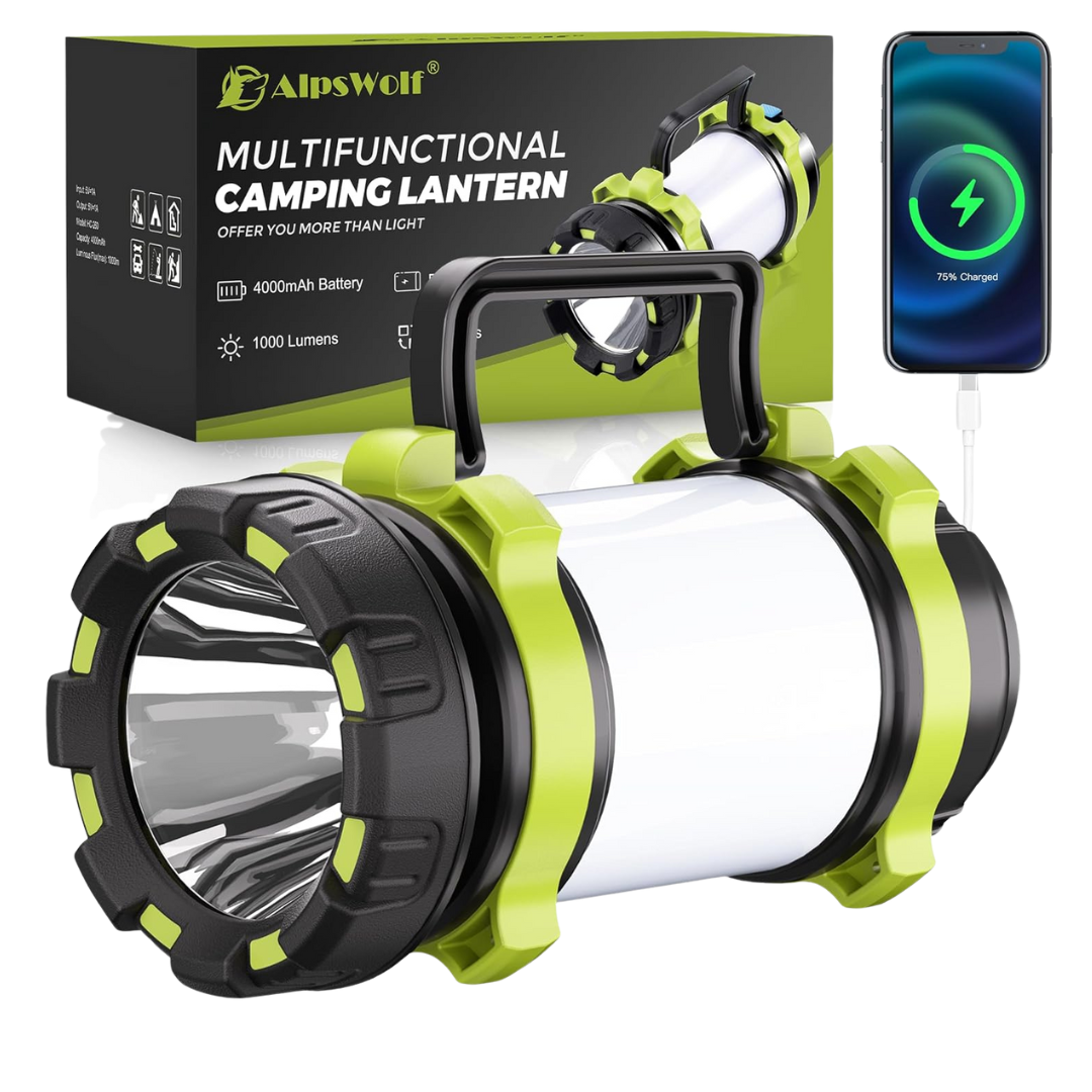AlpsWolf Rechargeable LED Camping Flashlight With 6 Modes