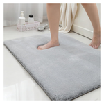 17" x 24" Non-Slip Faux Fur Memory Foam Bath Mat