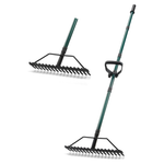 17'' Heavy Duty Thatch Garden Rake With 63'' Long Back Handle